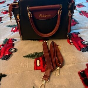 Black and Brown Women's Handbag